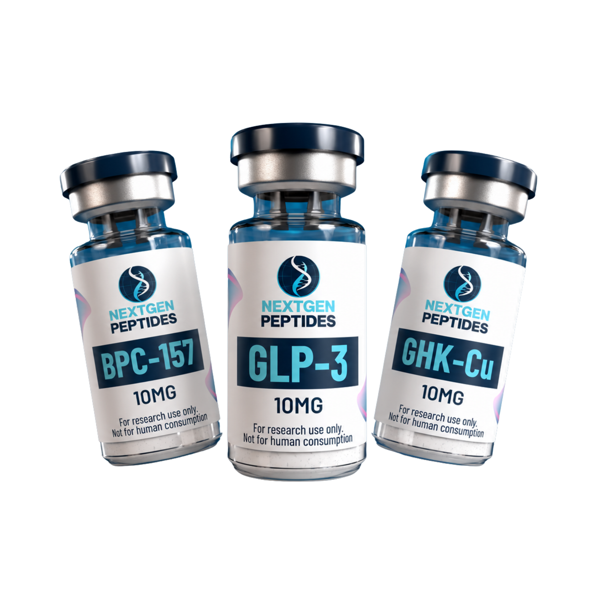 Viales NextGen Peptides distribuidos por Novare BioLabs